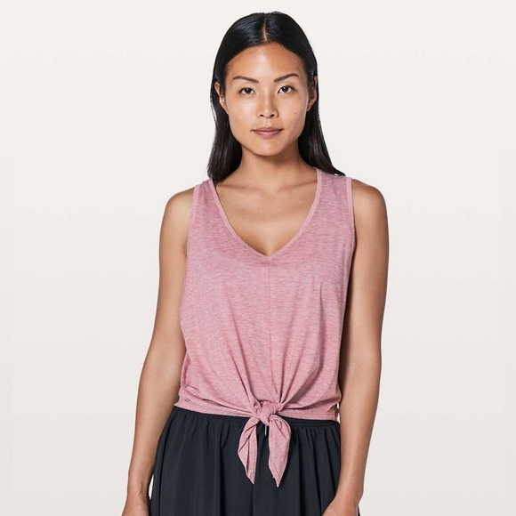 Lululemon Knot Gonna Fly Tank in Heathered Figue Size 8 - Picture 1 of 7